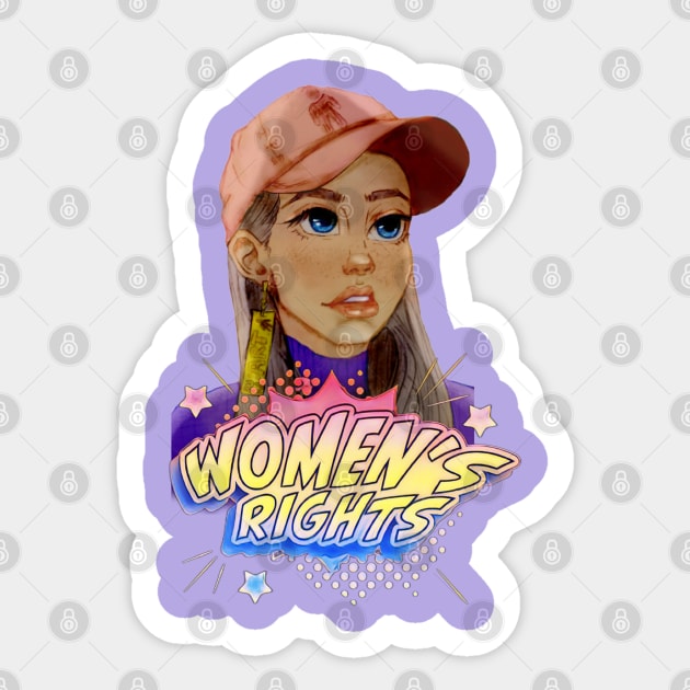 Womens rights colorfy Sticker by AuraArtDesigner